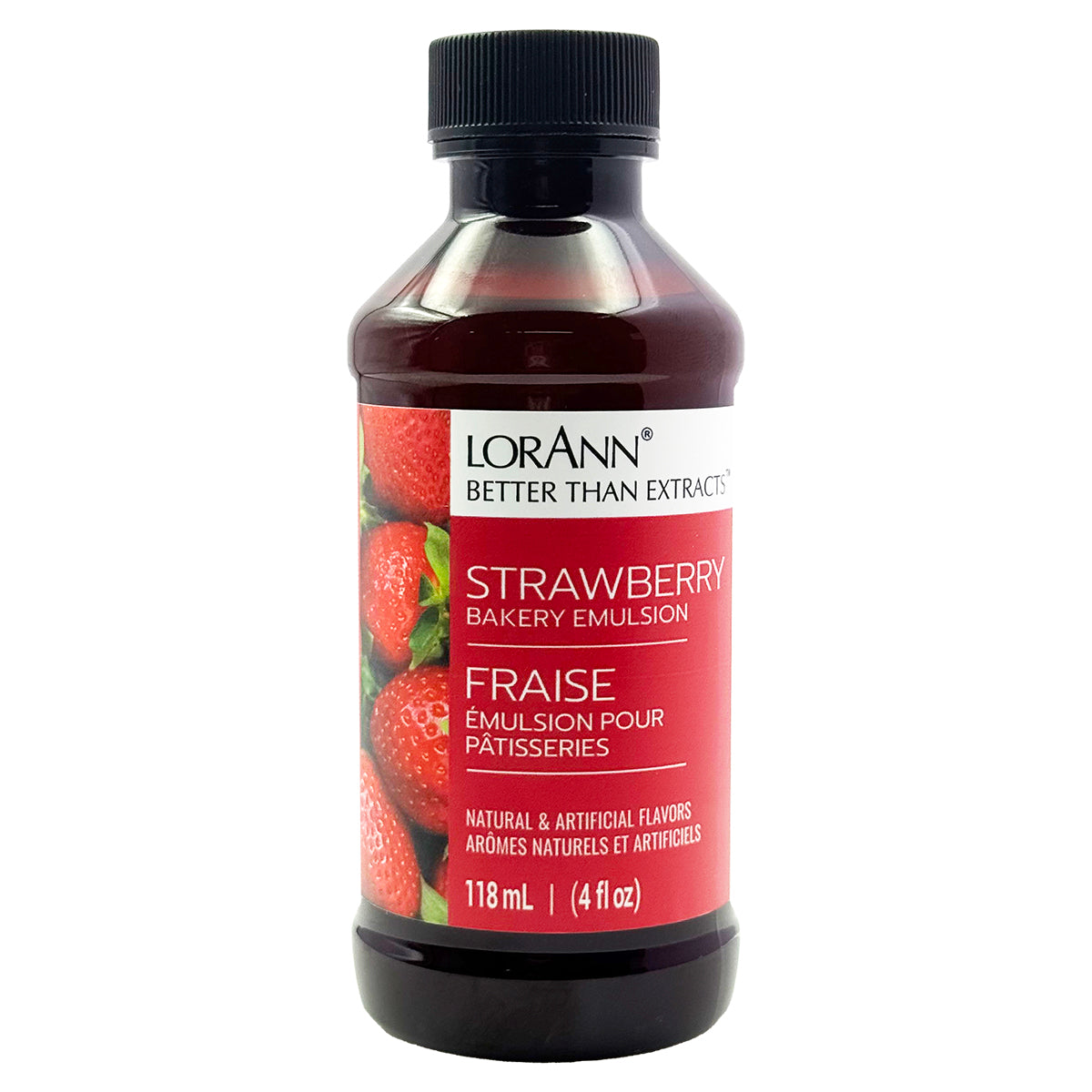 LorAnn Strawberry Bakery Emulsion, No Added Color 4 oz