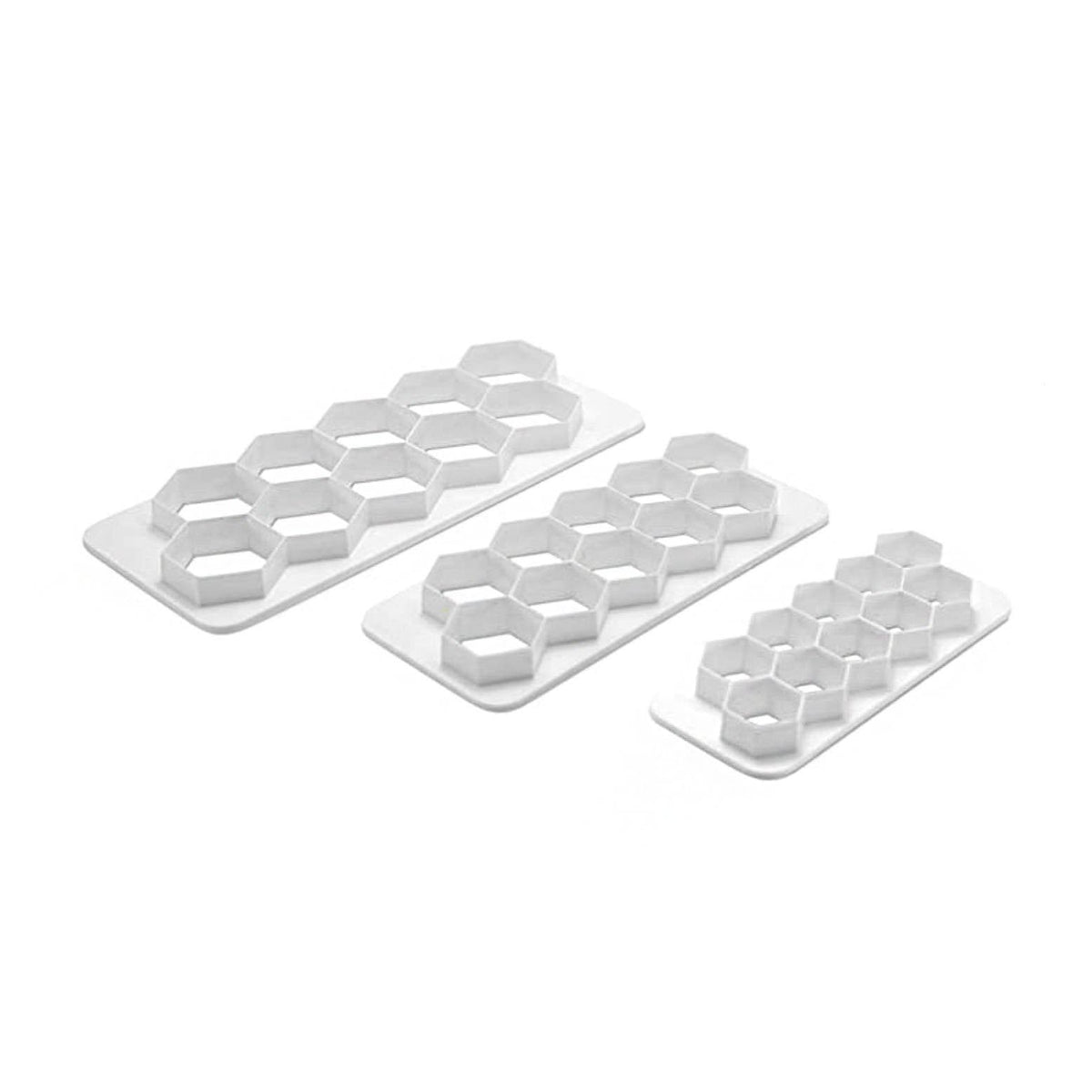 Ateco 3-Piece Hexagon Fondant Cutter Set