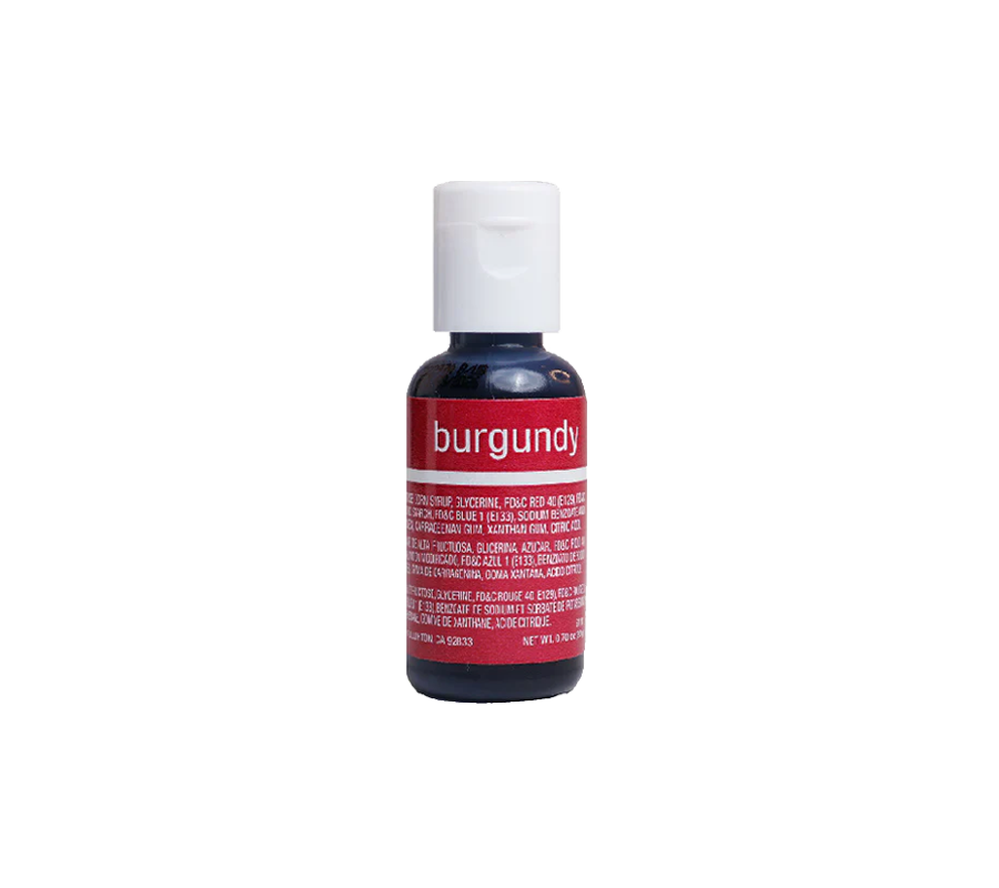 Chefmaster Burgundy Liqua-Gel Food Coloring – 0.7 oz