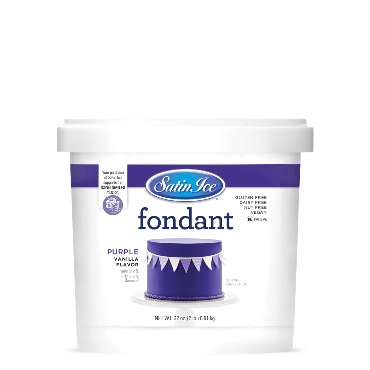Satin Ice Purple Vanilla Fondant – 2 lb
