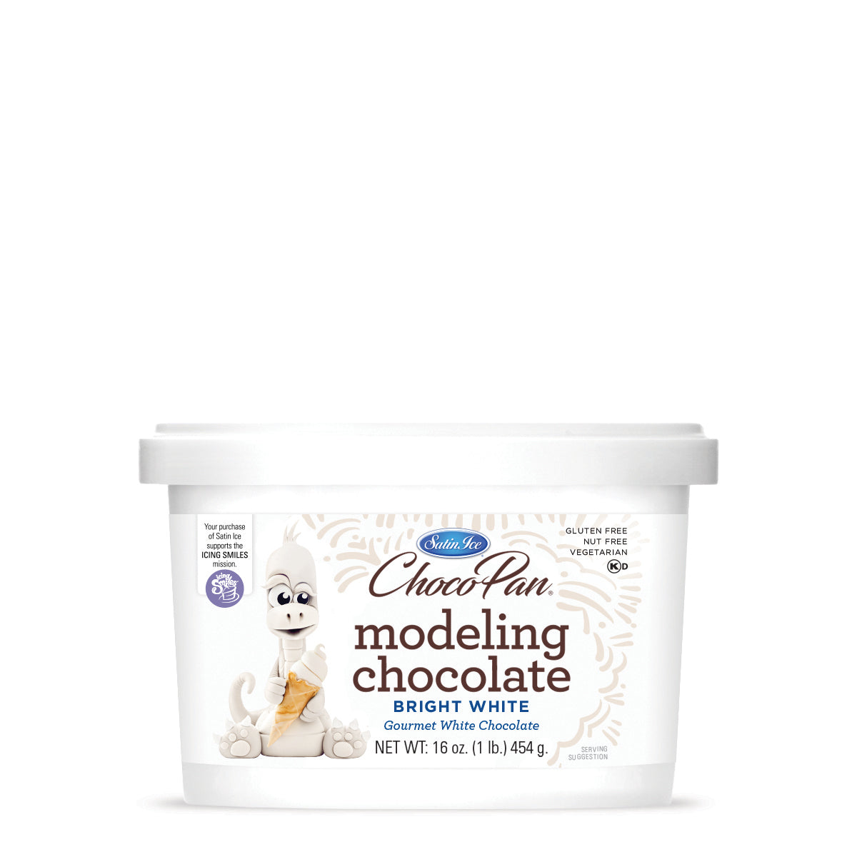ChocoPan by Satin Ice Bright White Modeling Chocolate – 1 lb