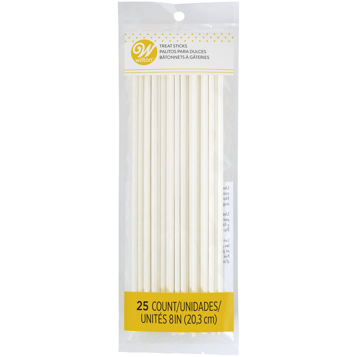 Wilton Lollipop Sticks – 8 in, 25 Count