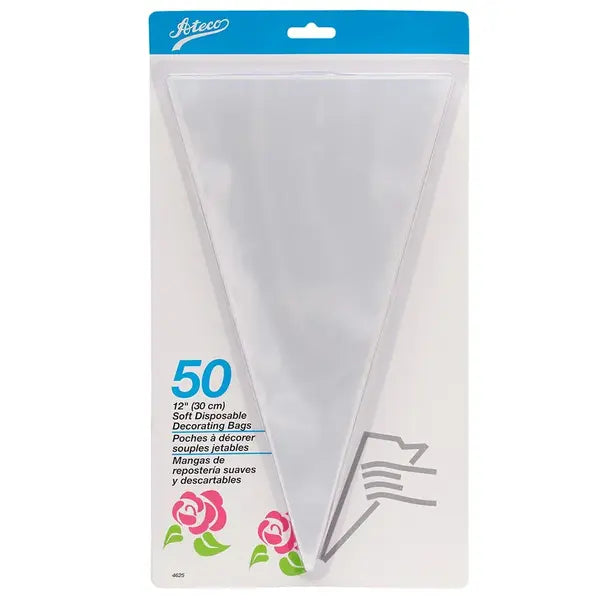 Ateco 12" Soft Disposable Decorating Bags - 50 Pack