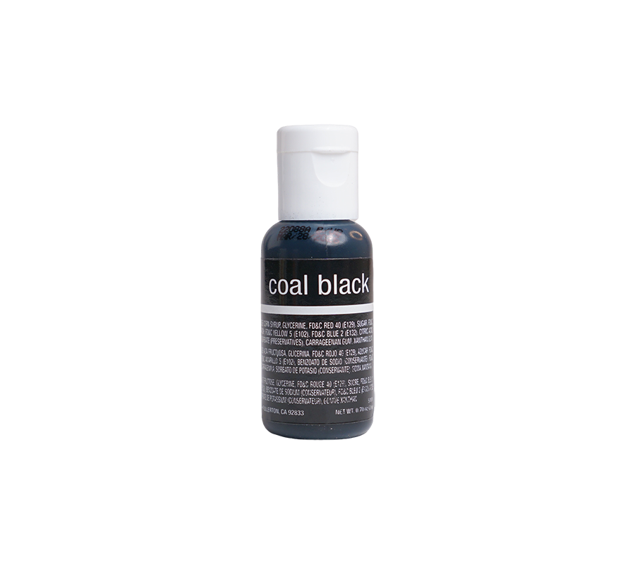 Chefmaster Coal Black Liqua-Gel Food Coloring – 0.7 oz