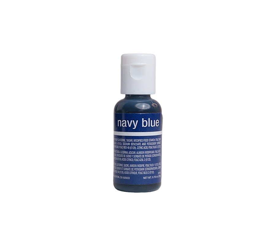 Chefmaster Navy Blue Liqua-Gel Food Coloring – 0.7 oz