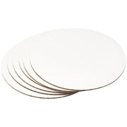 DecoPac 8" Round Waxed Corrugated Cake Boards - 6 Pack