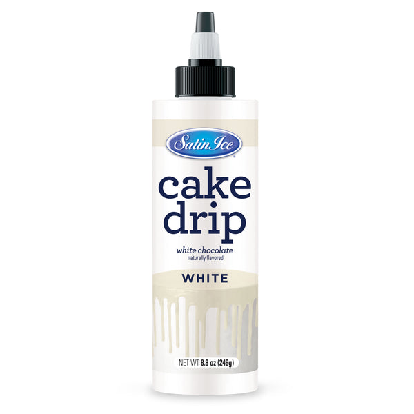 Satin Ice Cake Drip – White, 8.8 oz