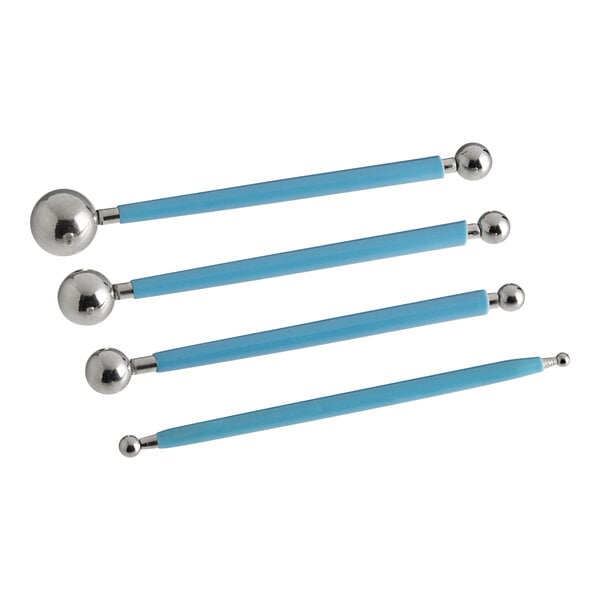 Ateco 4-Piece Two-Sided Modeling Ball Tool Set