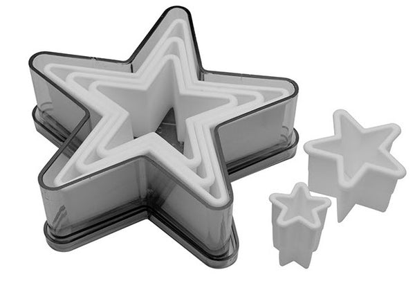 Ateco 5-Piece Plain Star Cutter Set