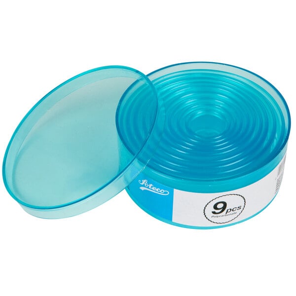 Ateco 9-Piece Fluted Round Cutter Set
