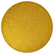 DecoPac 12" Round Gold Foil Cake Boards 1/2" Thick - 5 Pack