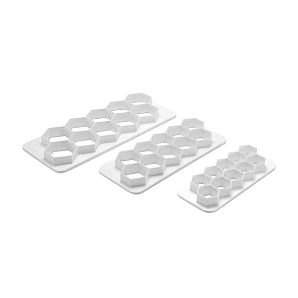 Ateco 3-Piece Hexagon Fondant Cutter Set
