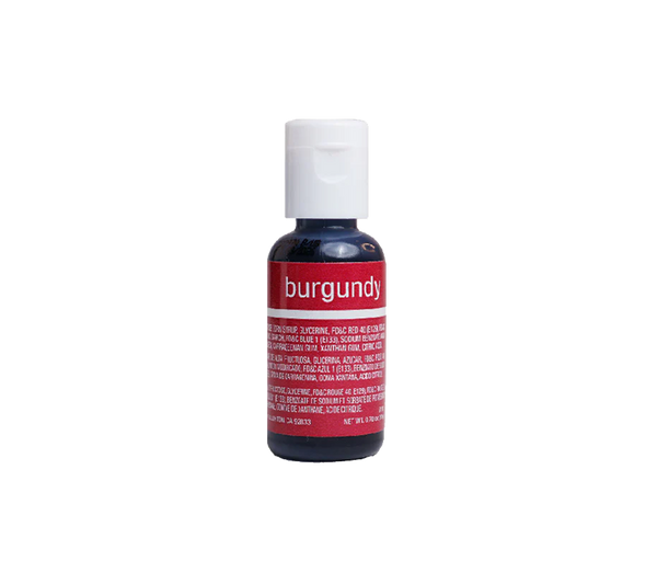 Chefmaster Burgundy Liqua-Gel Food Coloring – 0.7 oz