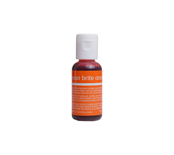 Chefmaster Neon Brite Orange Liqua-Gel Food Coloring – 0.7 oz