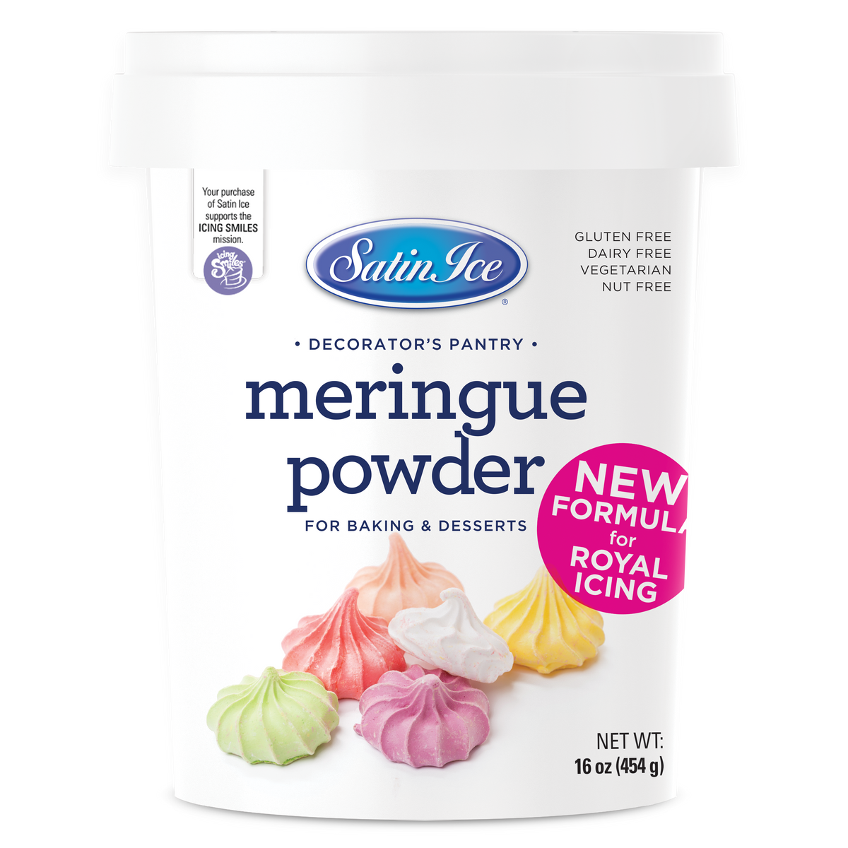 Satin Ice Meringue Powder – 16 oz