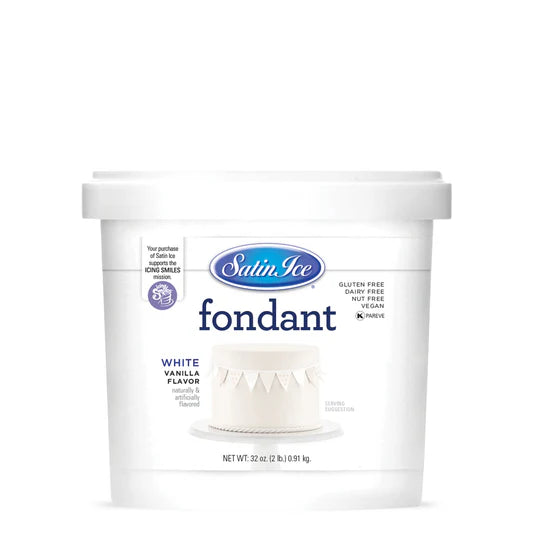 Satin Ice White Vanilla Fondant 2lb