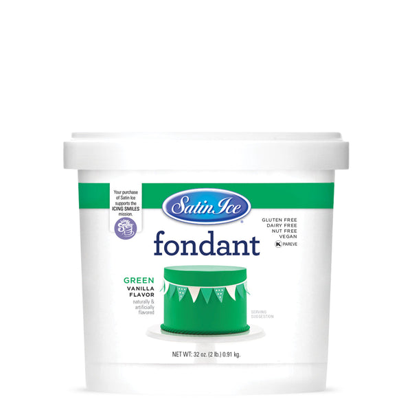 Satin Ice Green Vanilla Fondant – 2 lb