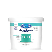 Satin Ice Turquoise Vanilla Fondant – 2 lb