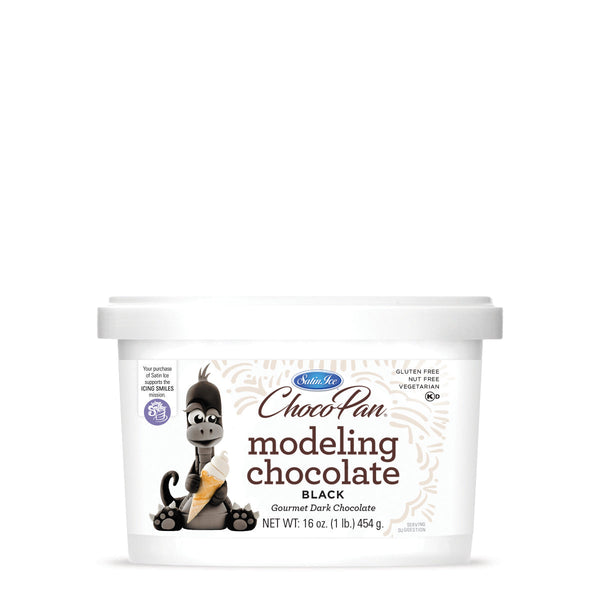 ChocoPan by Satin Ice Black Modeling Chocolate – 1 lb