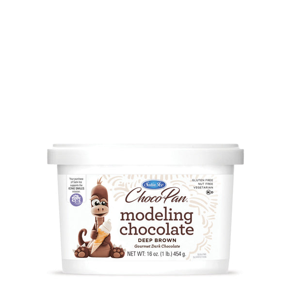 ChocoPan by Satin Ice Deep Brown Modeling Chocolate – 1 lb