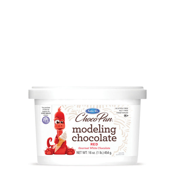 ChocoPan by Satin Ice Red Modeling Chocolate – 1 lb