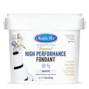 Satin Ice Tropical High Performance Fondant – White, 5 lb