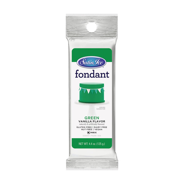 Satin Ice Green Vanilla Fondant – 4.4 oz