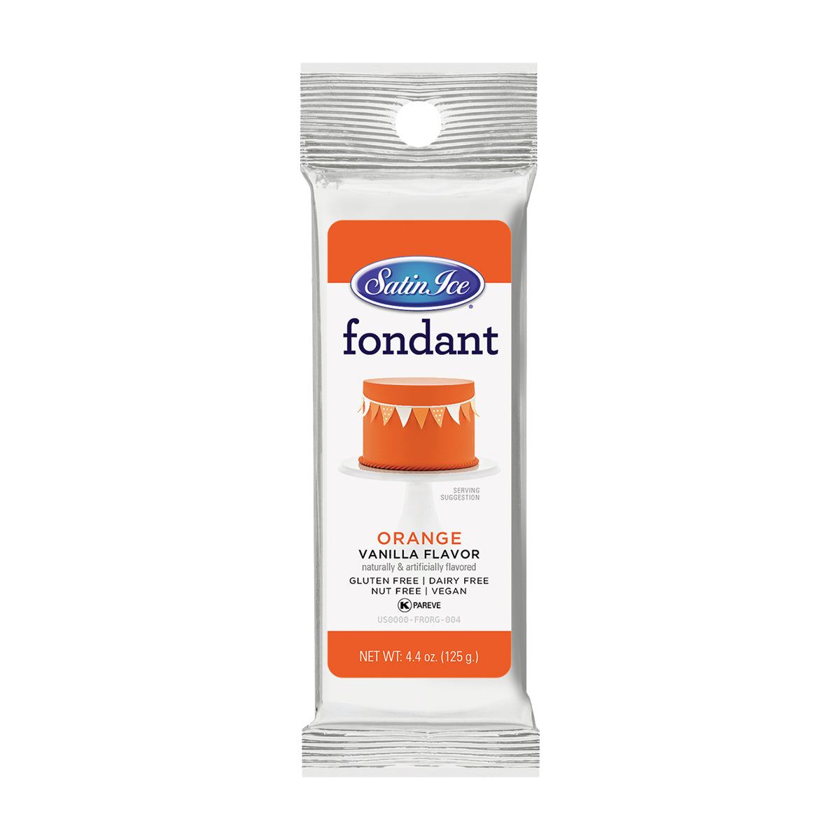 Satin Ice Orange Vanilla Fondant – 4.4 oz