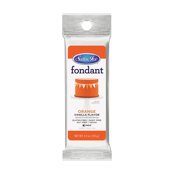 Satin Ice Orange Vanilla Fondant – 4.4 oz