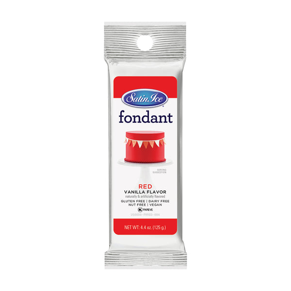 Satin Ice Red Vanilla Fondant – 4.4 oz