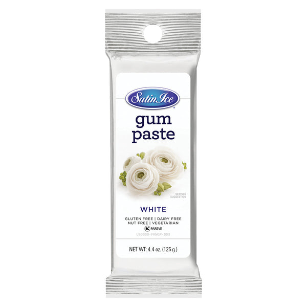 Satin Ice White Gum Paste – 4.4 oz