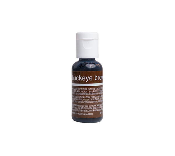 Chefmaster Buckeye Brown Liqua-Gel Food Coloring – 0.7 oz