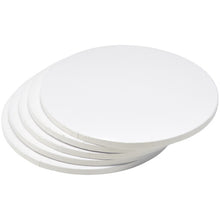 DecoPac 12" Round White Foil Cake Boards 1/2" Thick - 5 Pack