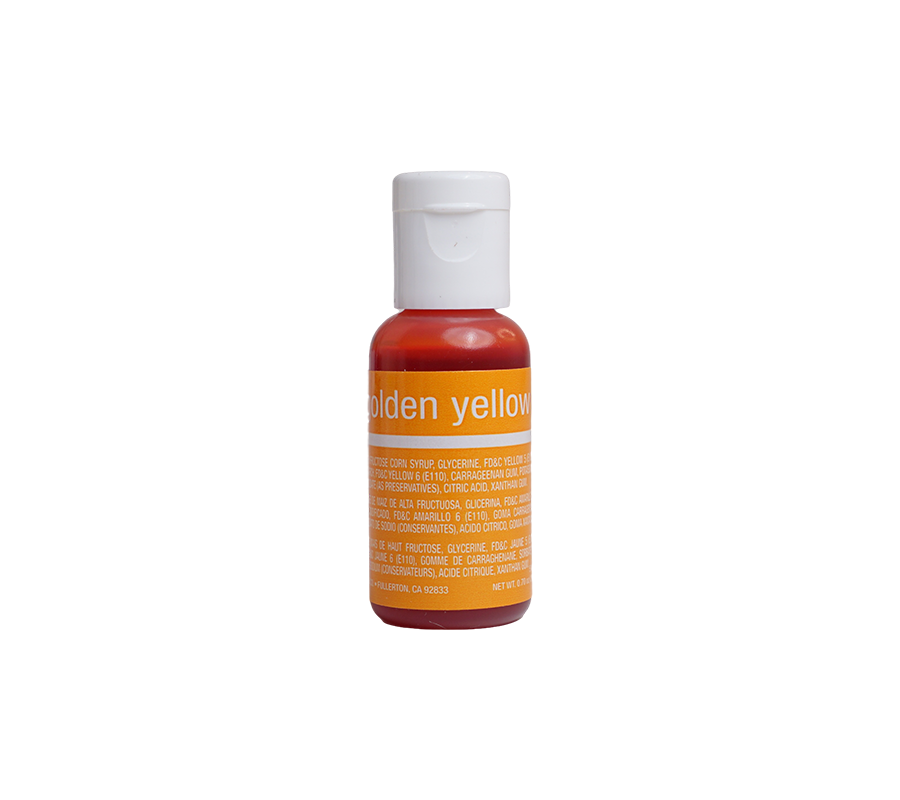 Chefmaster Golden Yellow Liqua-Gel Food Coloring – 0.7 oz