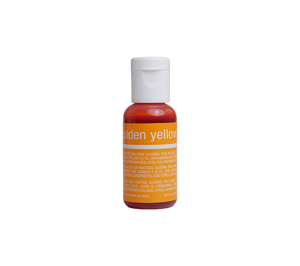 Chefmaster Golden Yellow Liqua-Gel Food Coloring – 0.7 oz