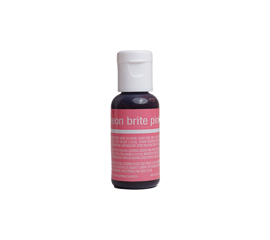 Chefmaster Neon Brite Pink Liqua-Gel Food Coloring – 0.7 oz