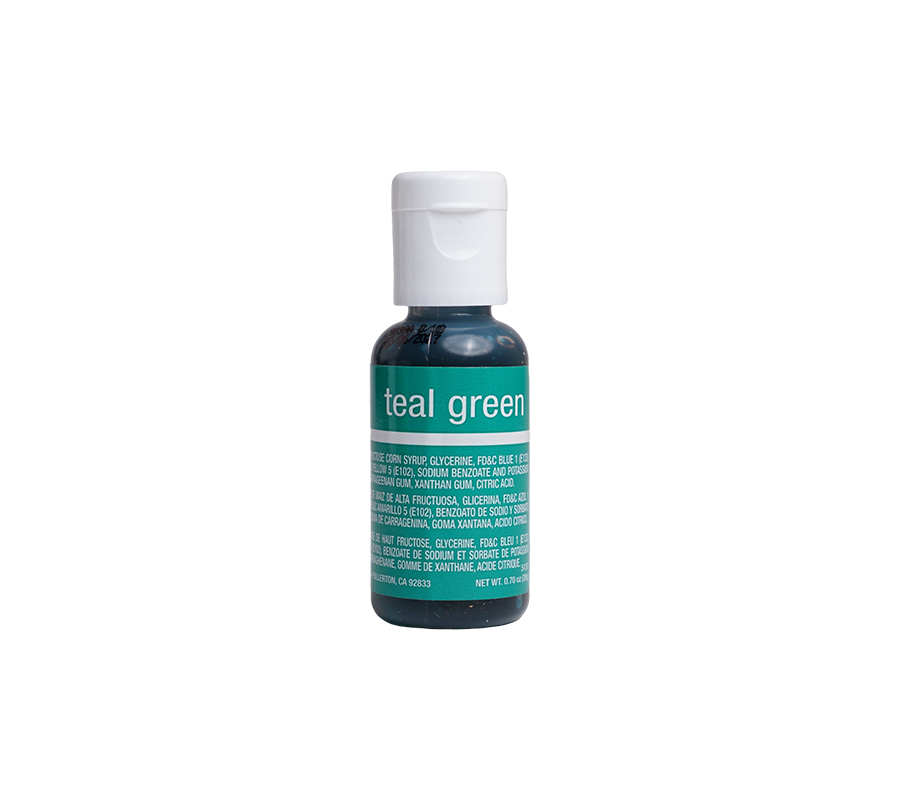Chefmaster Teal Green Liqua-Gel Food Coloring – 0.7 oz