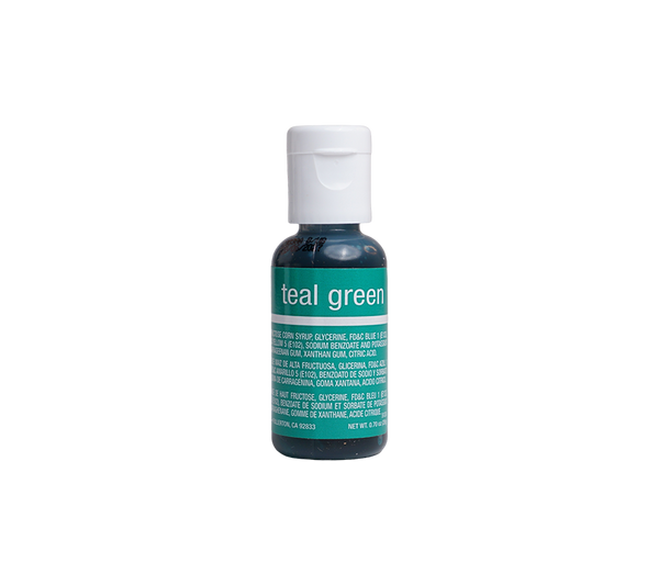 Chefmaster Teal Green Liqua-Gel Food Coloring – 0.7 oz