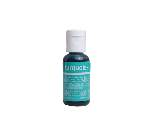 Chefmaster Turquoise Liqua-Gel Food Coloring – 0.7 oz